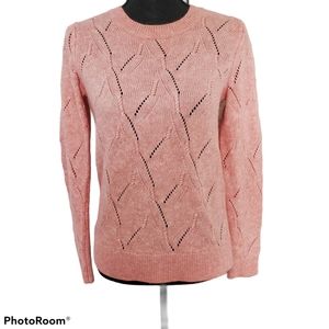 Ann Taylor LOFT pink long sleeve sweater